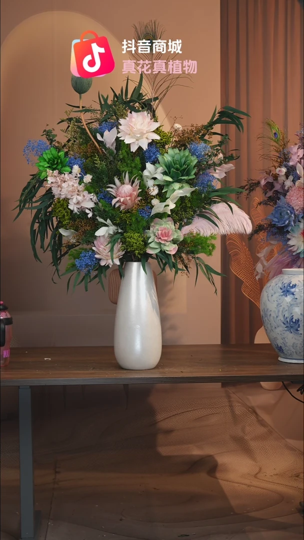 藤：带花瓶+花束一套