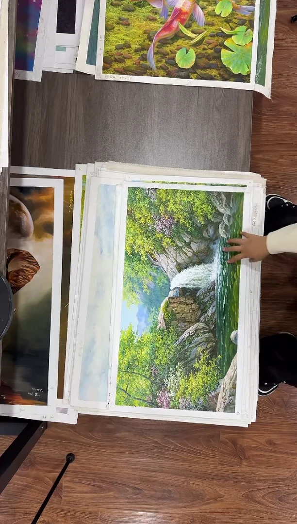 油画【18号】朝鲜原创手绘油画【功勋Ⅰ级画家丨孤品佳作丨顺丰包邮】