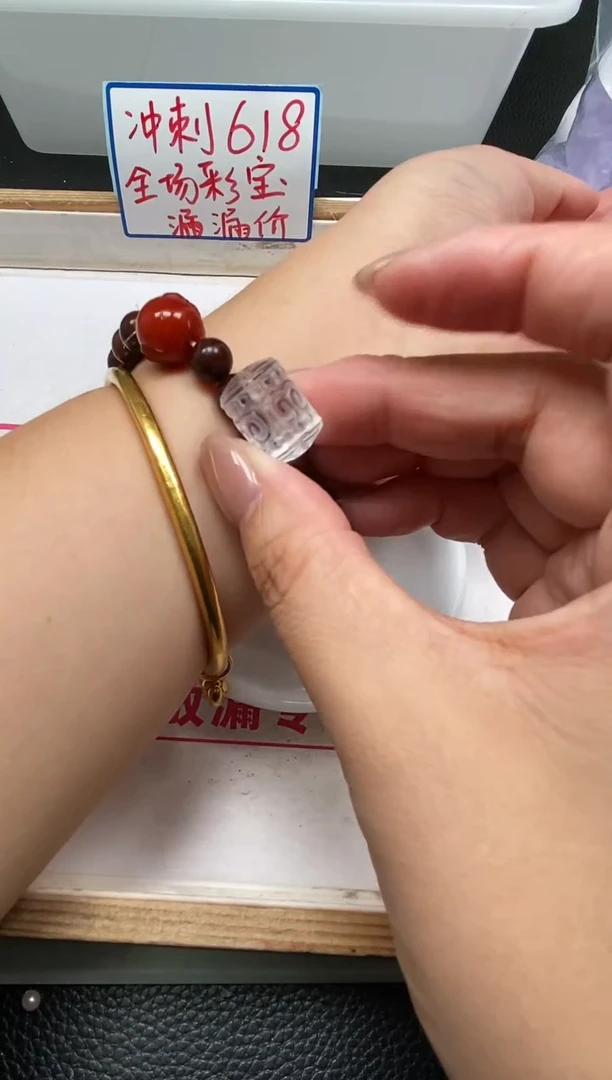 水晶珠宝半成品未镶嵌D440 白水晶 回纹桶珠1个9.9元