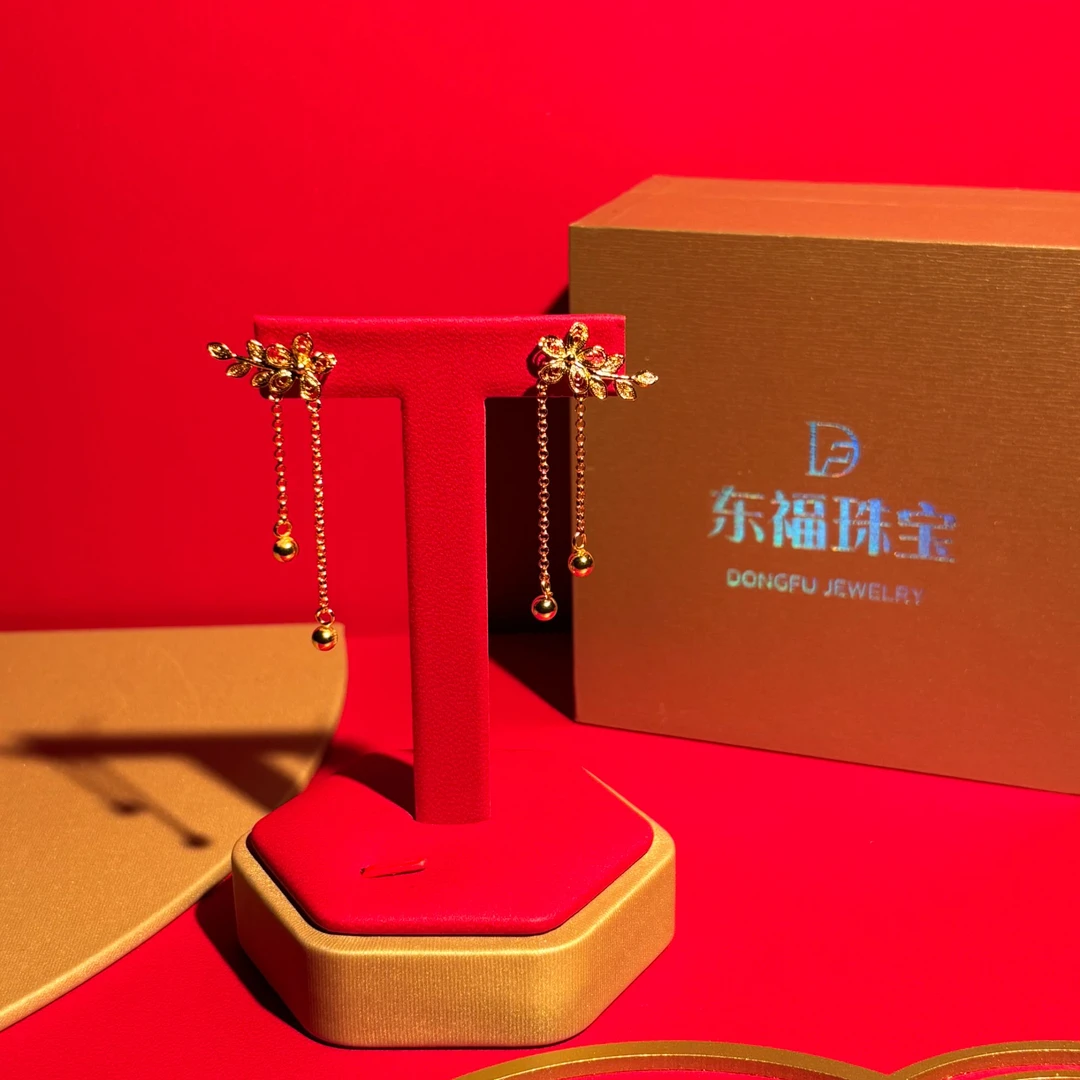 足银耳饰 耳钉气质白色轻奢百搭长款镶嵌精美素款