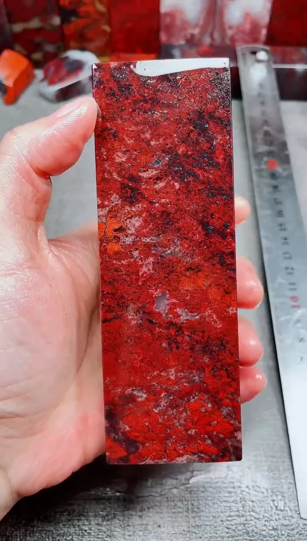 玉桂林鸡血玉素章--22