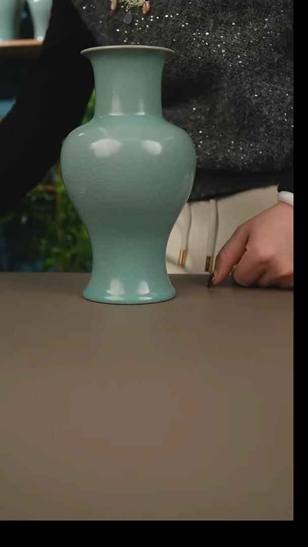 杯仿古天青观音瓶微暇