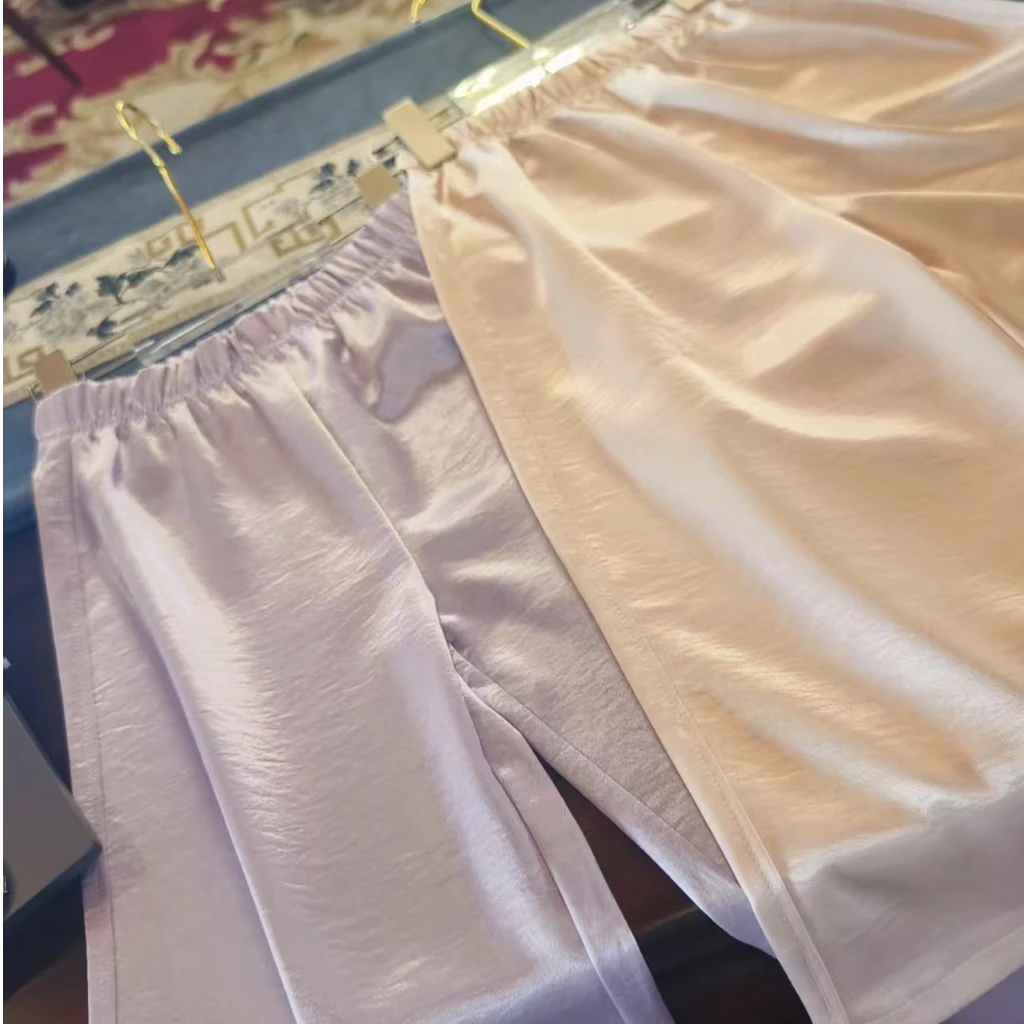 安大秋童装【流光溢彩裤子】2025年国风春夏款儿童国风裤子