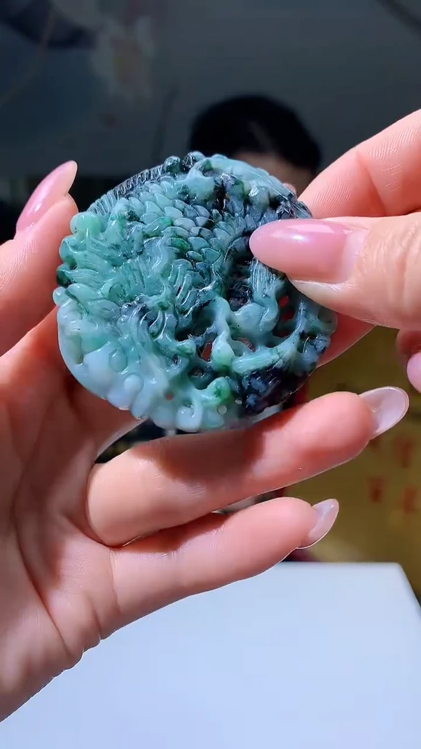 【闪购商品】定制翡翠未镶嵌5143jj-毛货挂件87