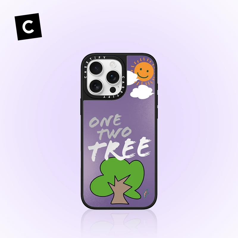 CASETiFY 紫色小树 手机壳 适用于iPhone16/15 Pro 磁吸