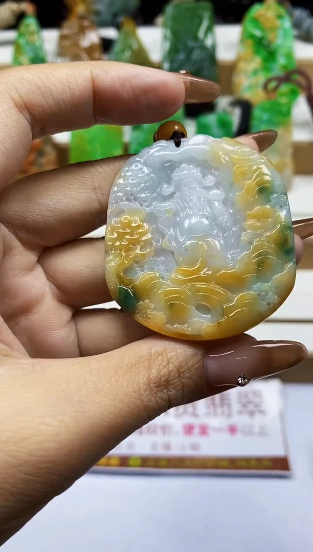 颈饰未镶嵌翡翠翡翠A货