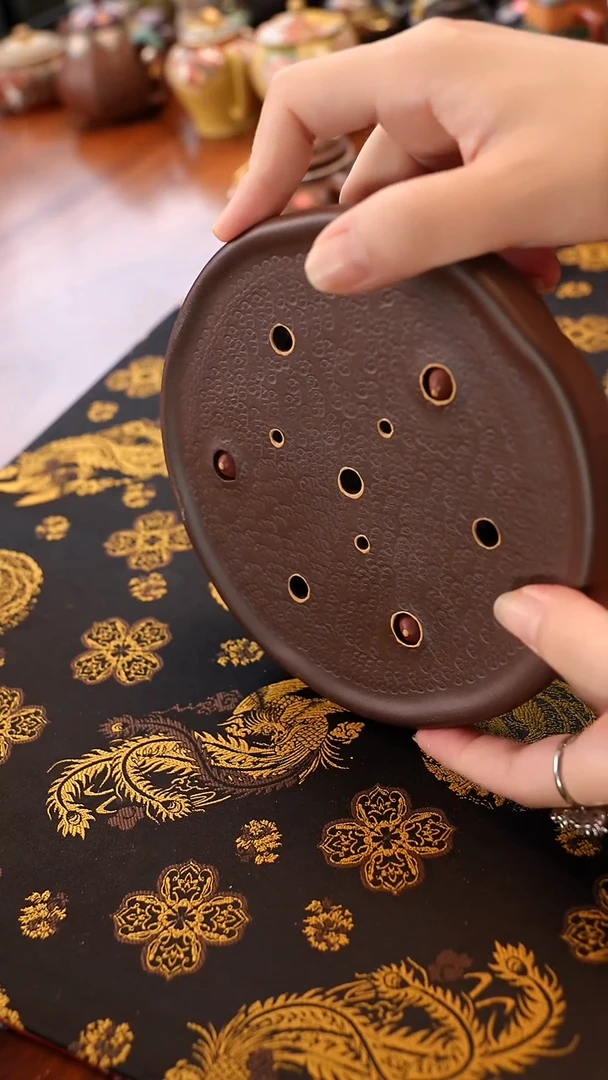 茶壶紫砂莲子壶承