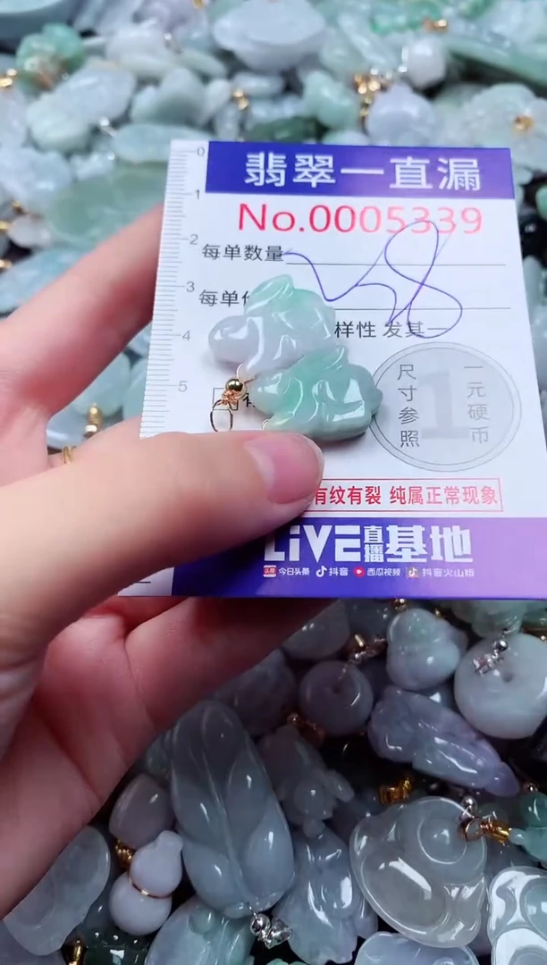 吊坠(不含链)未镶嵌翡翠5339