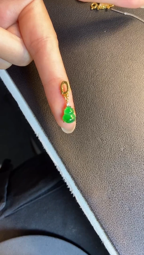 吊坠(不含链)银S925镶嵌翡翠1