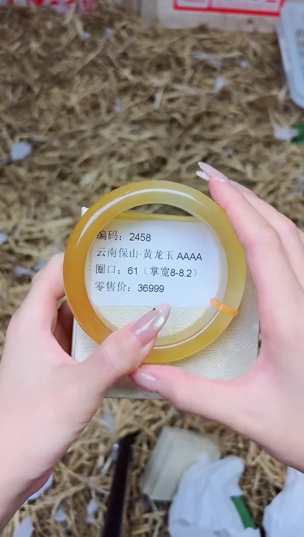 未镶嵌手镯石英质玉2458--圈口61