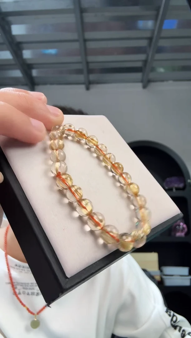 未镶嵌手链水晶平****豆晶0365 约8mm