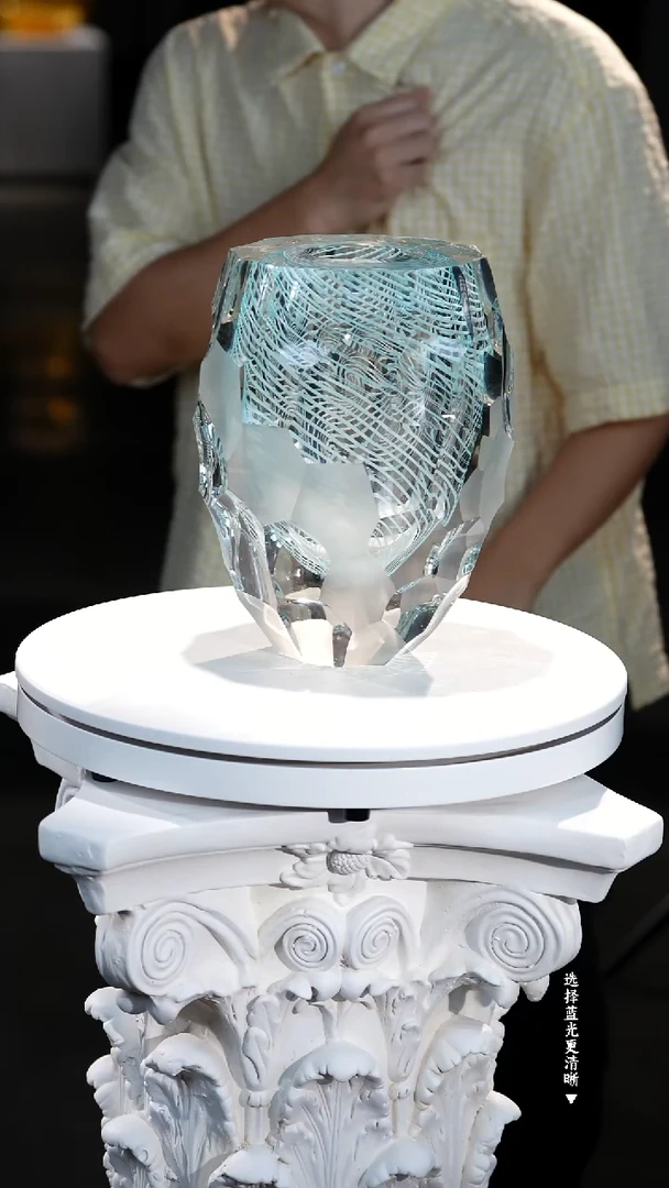 手工艺品琉璃透明拉丝花器甄选