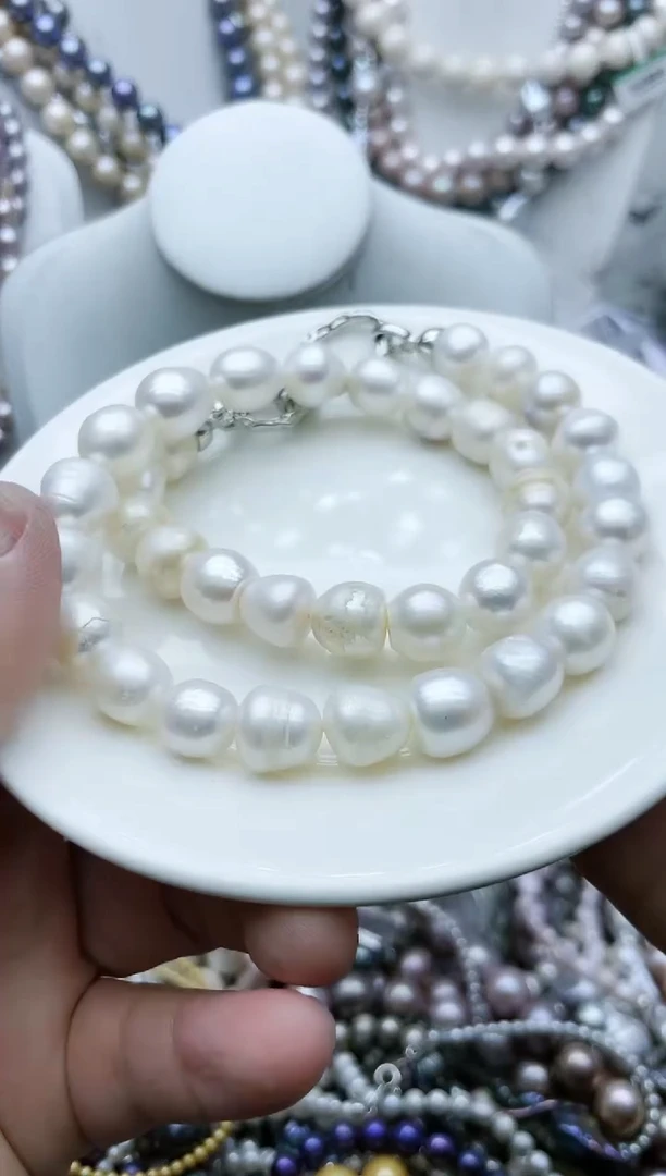 【闪购商品】淡水珍珠颈饰钛钢5