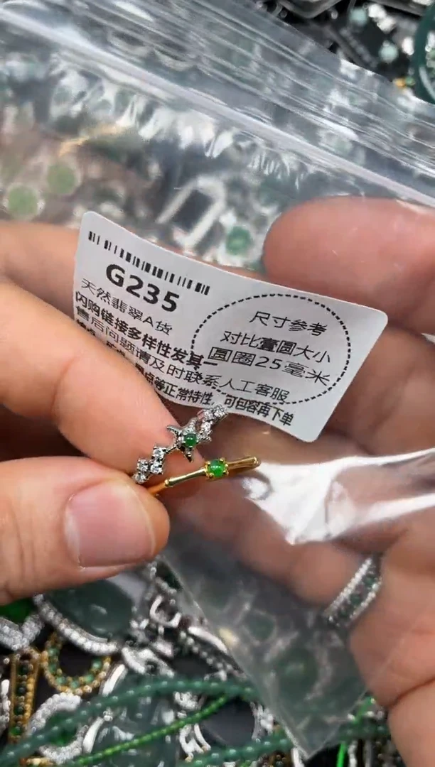 颈饰未镶嵌翡翠G235戒指