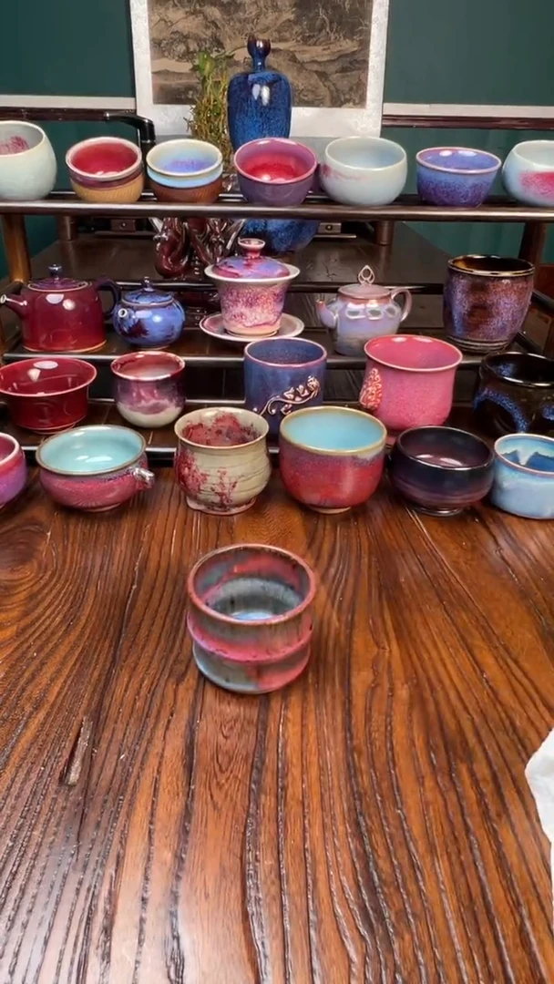 【郑在说瓷】钧瓷作品—刘钏博炭杯—678
