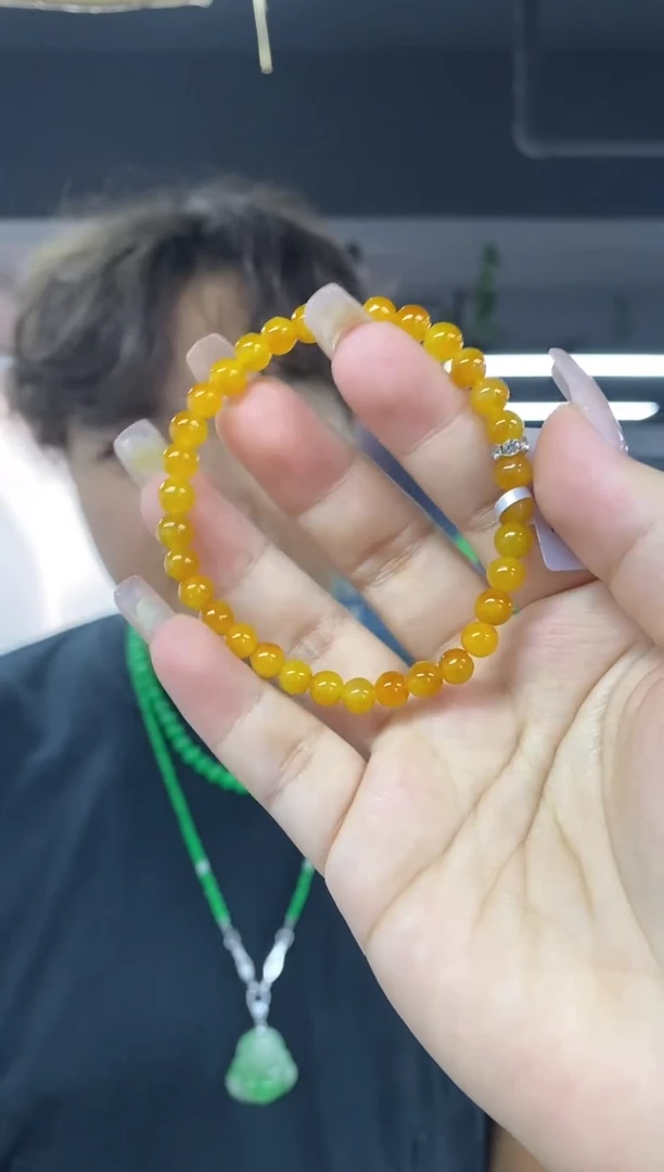 未镶嵌手链翡翠多样性发其一颜色微差