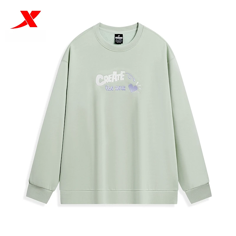 XTEP/特步加绒卫衣女保暖套头运动上衣977428920282