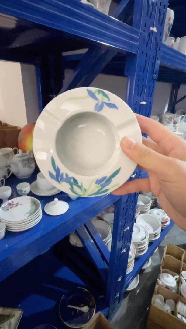 【闪购商品】1醴陵釉下彩高温手绘 烟灰缸