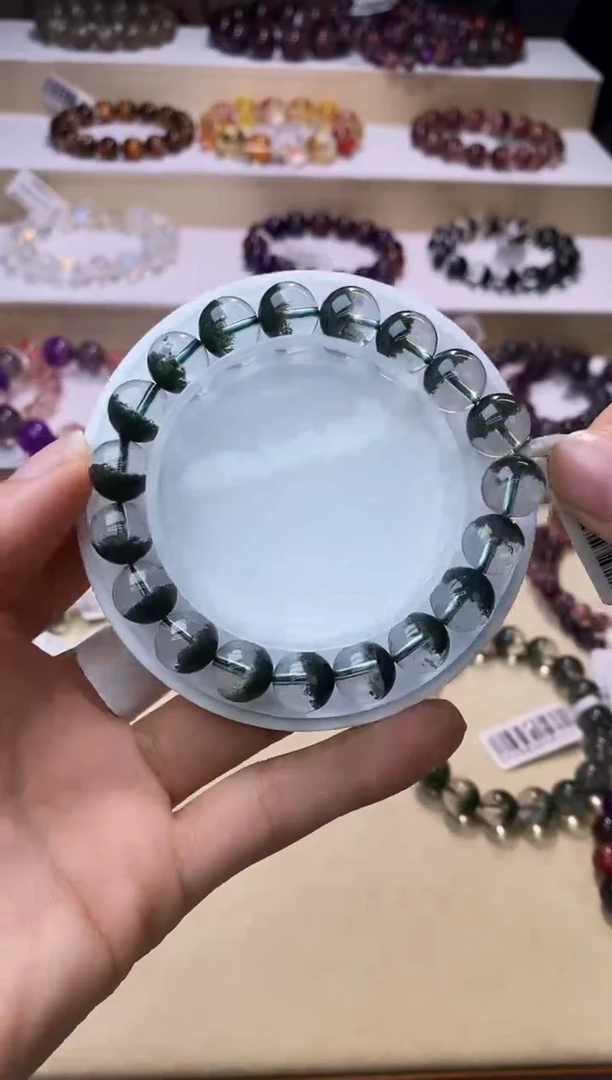 【闪购商品】水晶手链未镶嵌聚宝盆绿幽灵10m+