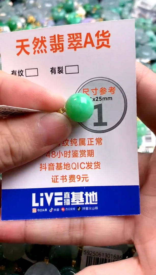颈饰18K金镶嵌翡翠0953020623