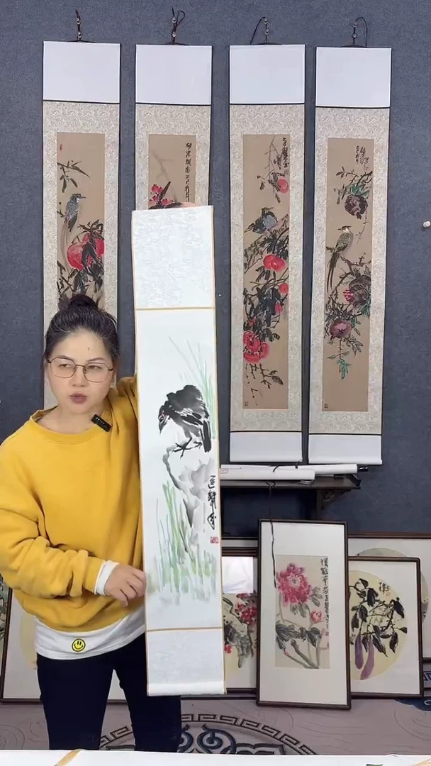 国画110*17吴铁成作品