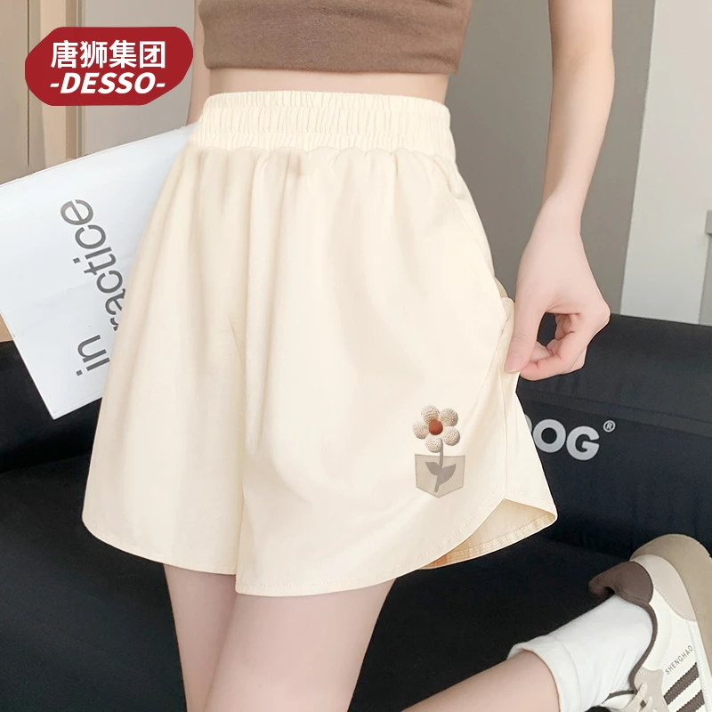 唐狮集团desso速干短裤女款2025新款透气抗菌易去污显高显瘦ins风