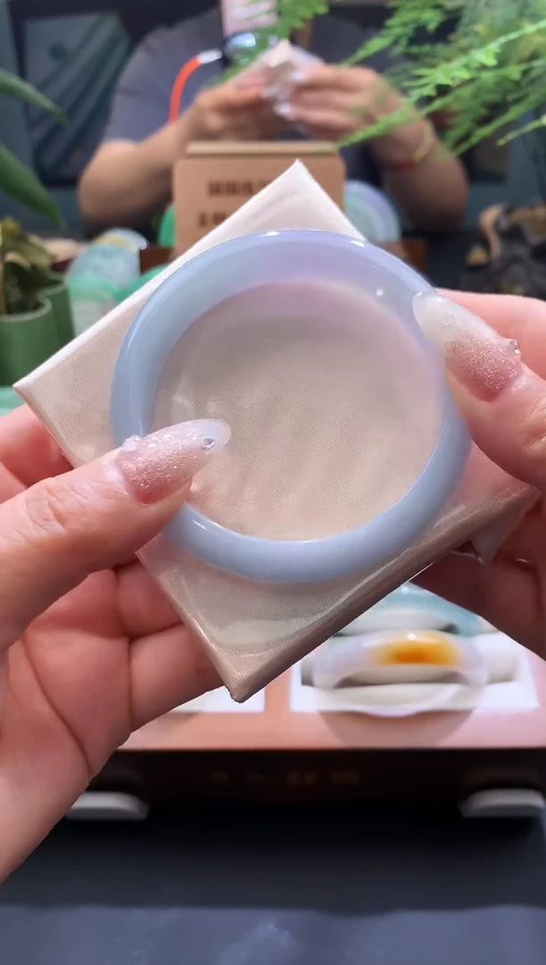 翡翠手镯未镶嵌天然翡翠手镯 57＋ 紫罗兰 5号