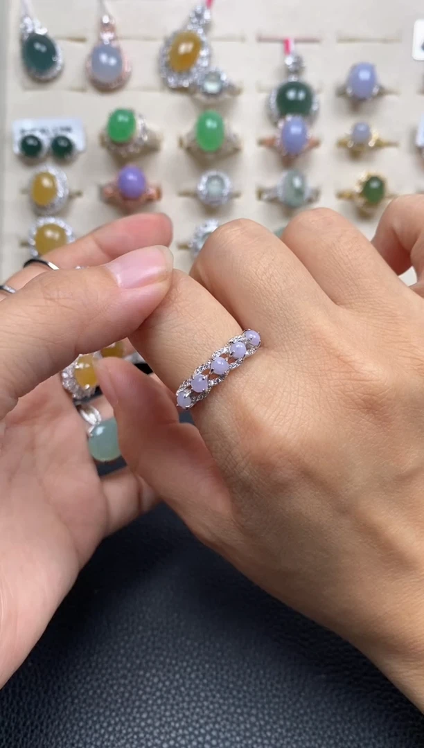 【闪购商品】翡翠戒指银S925镶嵌111111