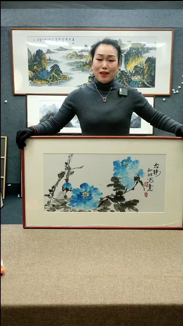 【闪购商品】国画52*92知非老师花鸟