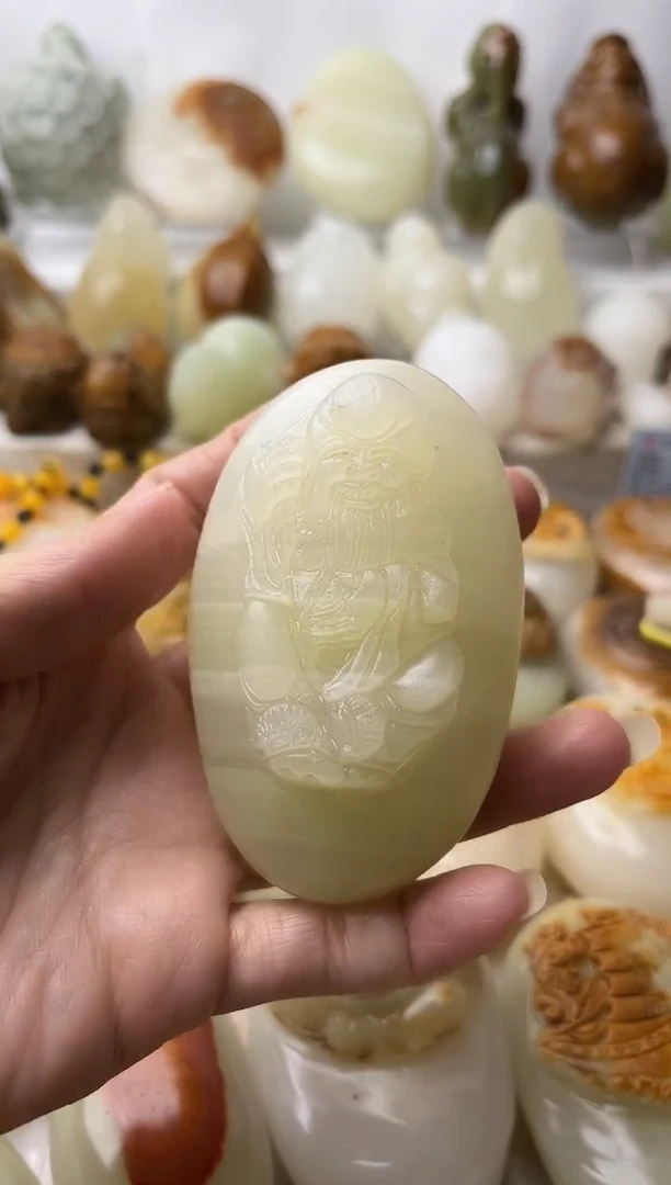 石材古青石棉纹正常不退换寿星