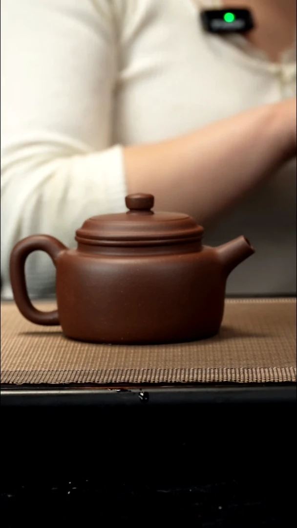 紫砂茶盏紫泥德钟220CC