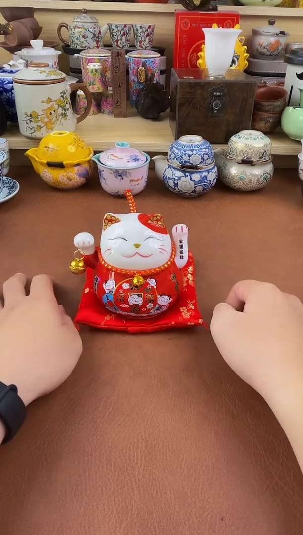陶瓷茶具摆件旅行套组