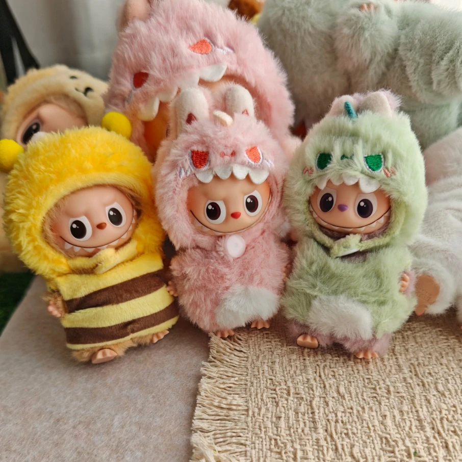【4.0毛绒系列】超萌毛绒娃衣labubu4.0小鼻嘎通用娃衣着替