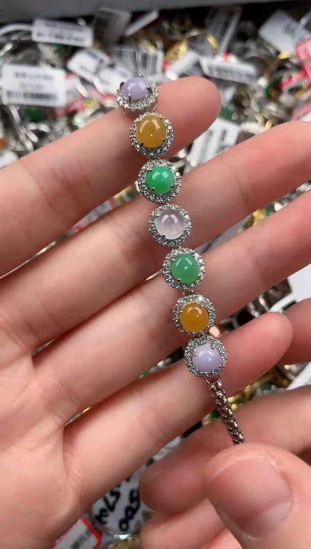 银S925镶嵌戒指翡翠888  5