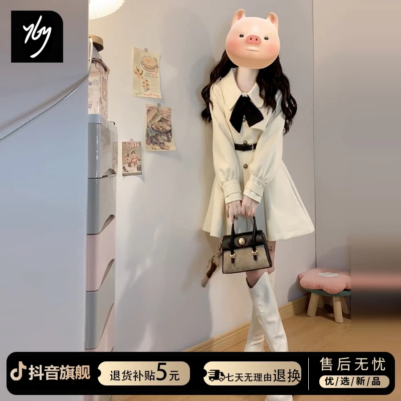 小个子香风西装连衣裙子女2025新款秋冬季法式气质高级感绝美短裙