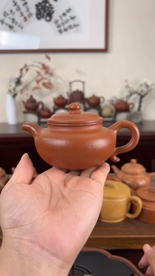 【闪购商品】紫砂茶壶红降坡仿古壶200CC
