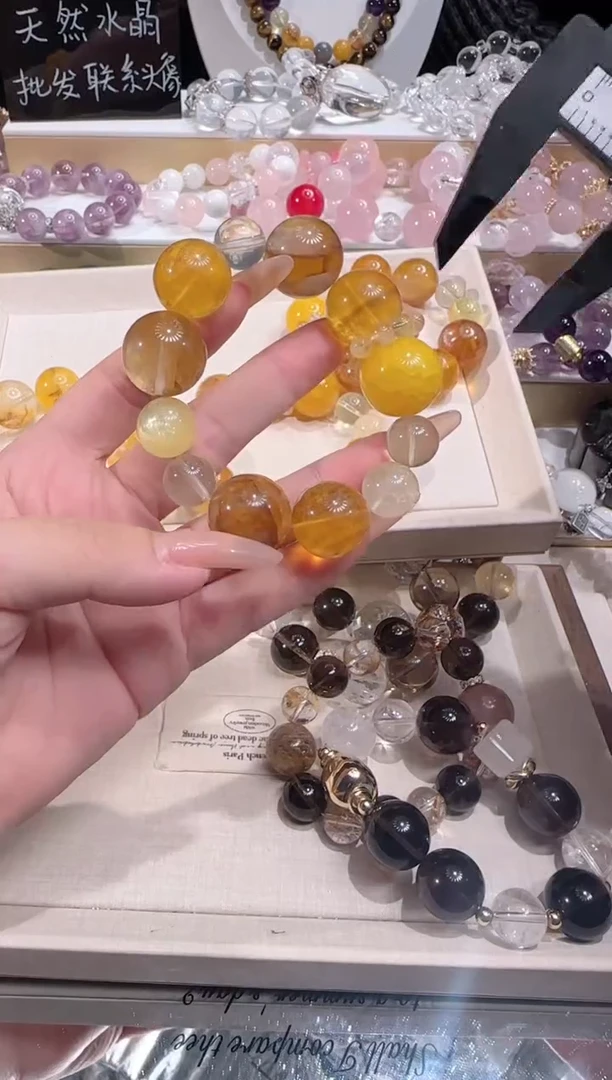 未镶嵌手串水晶多样性发一