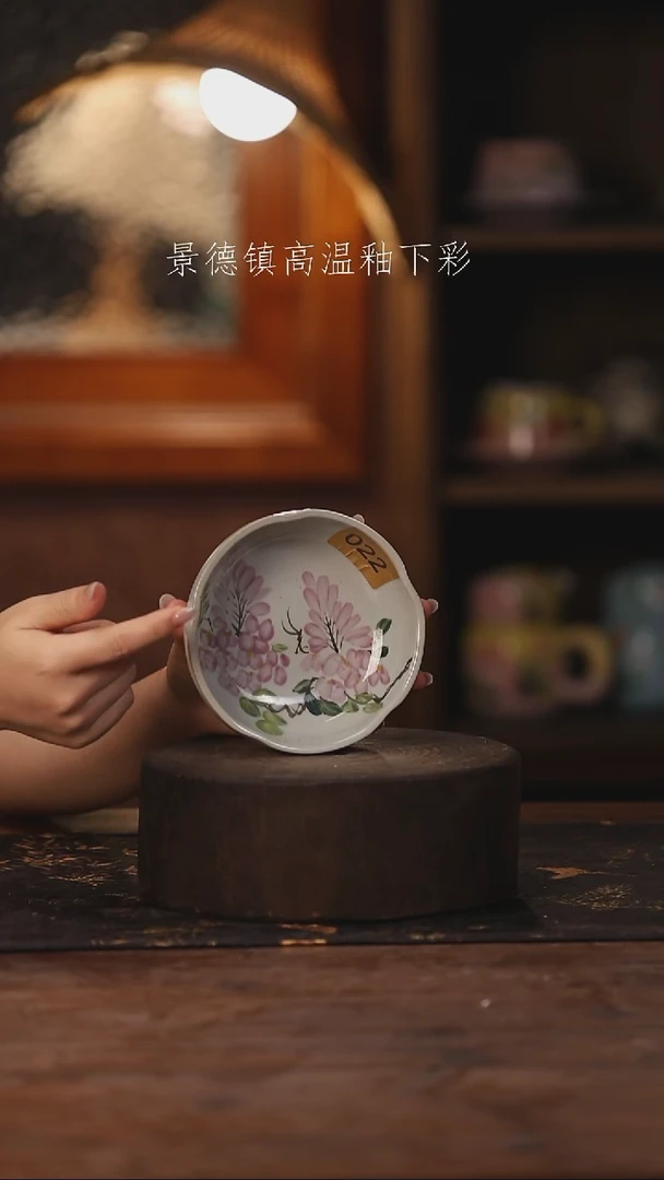 陶瓷景德镇高温釉下手绘陶瓷022