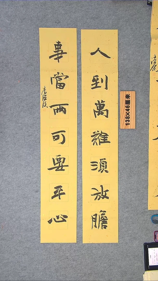 书法李老师书法作品纯手写138*46单23