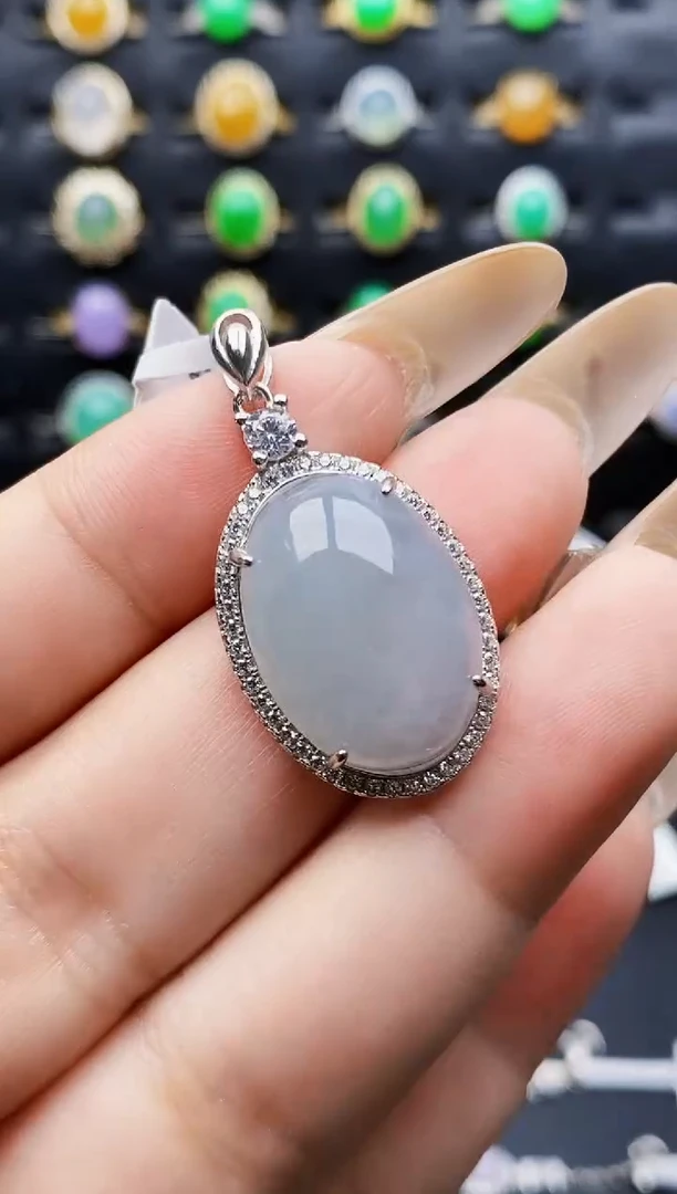 银S925镶嵌戒指翡翠9401