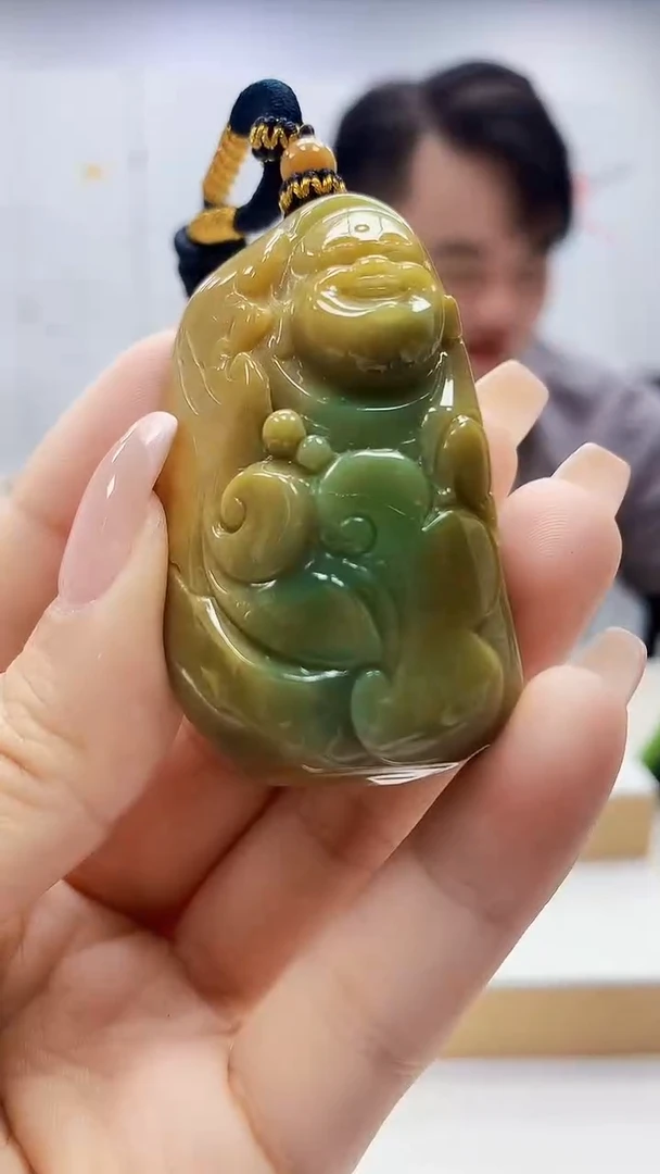 未镶嵌定制翡翠5060ty-毛货挂件12