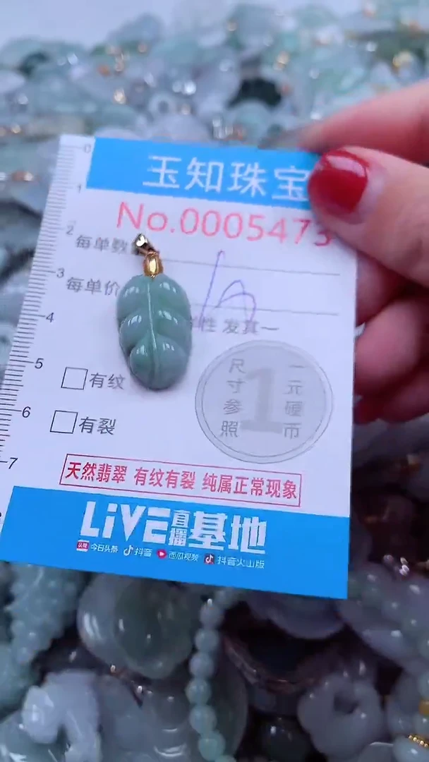 吊坠(不含链)未镶嵌翡翠5473