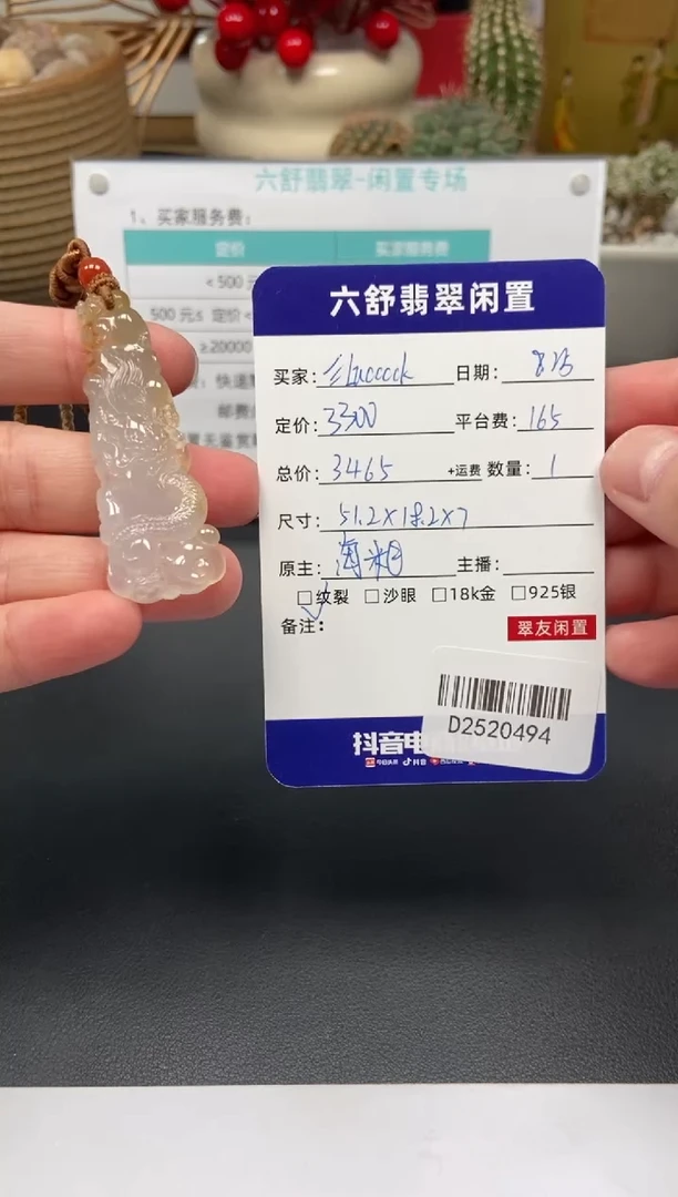 颈饰未镶嵌翡翠?****kD2520494