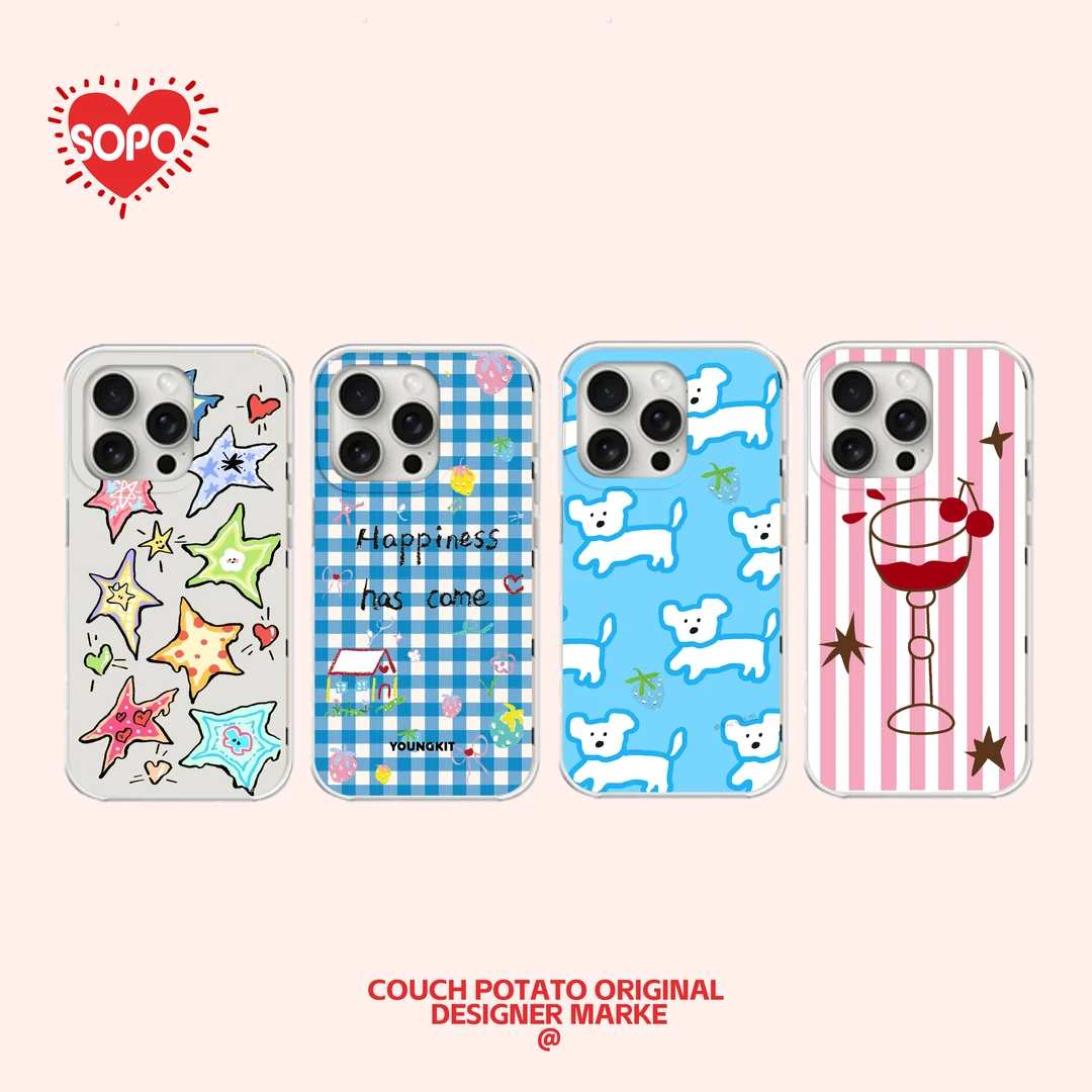 沙发土豆SOFA POTATO｜原创轻薄防摔IMD磨砂全包iphone个性手机壳