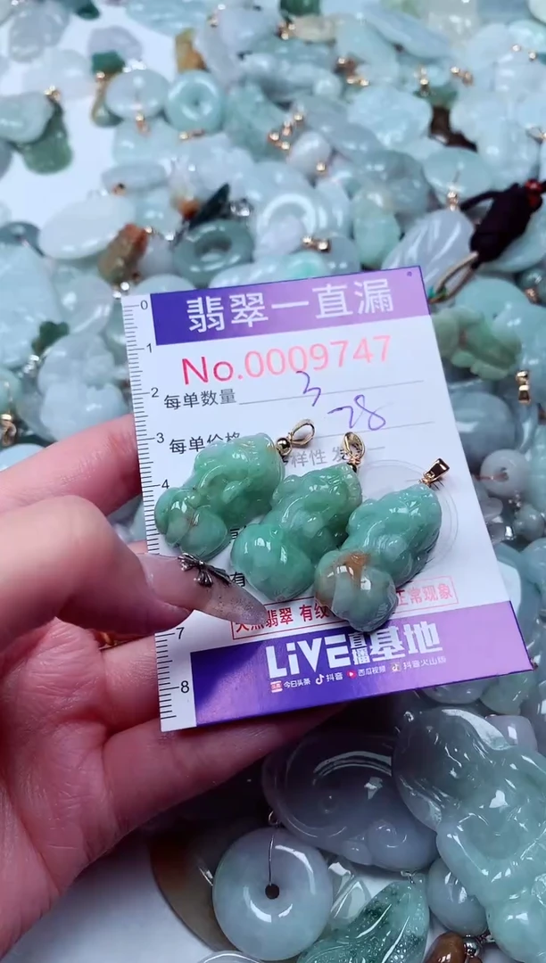 翡翠未镶嵌吊坠(不含链)9747