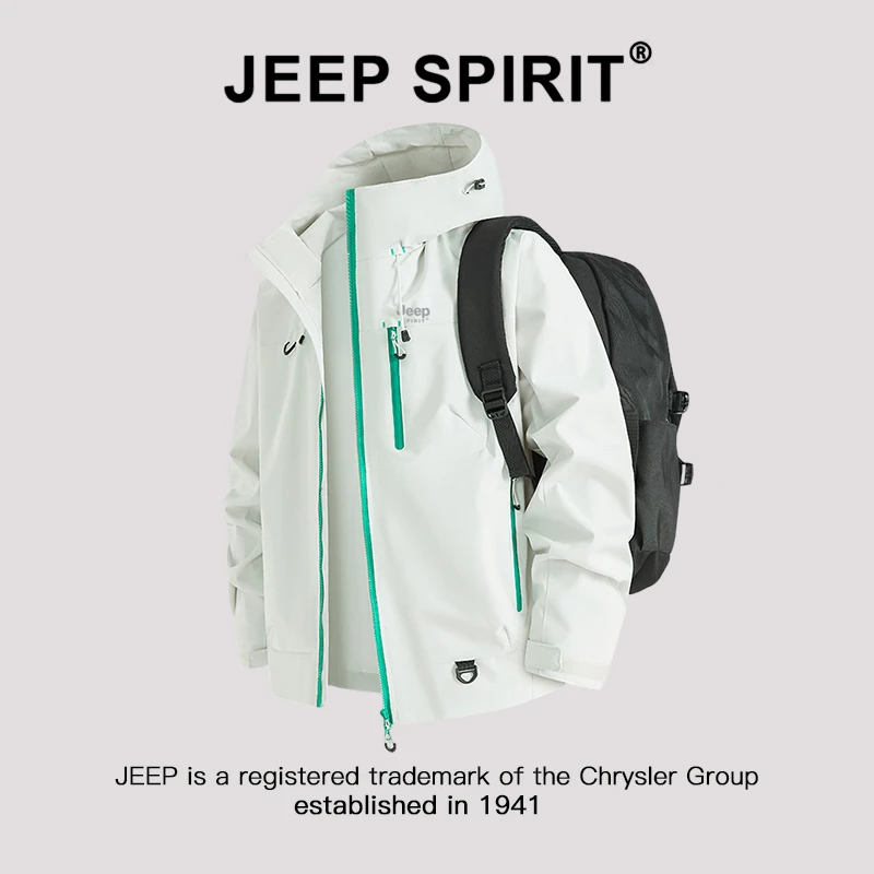 JEEP SPIRIT 吉普时尚 冲锋衣男女春秋户外徒步登山进藏夹克外套
