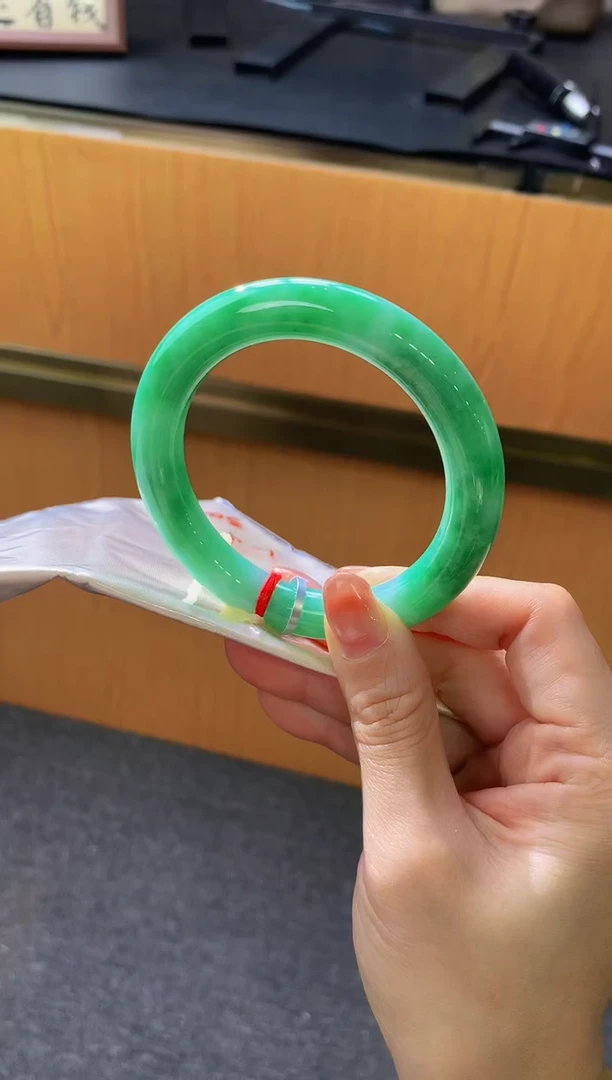 未镶嵌手镯翡翠-C307 圈口58.1