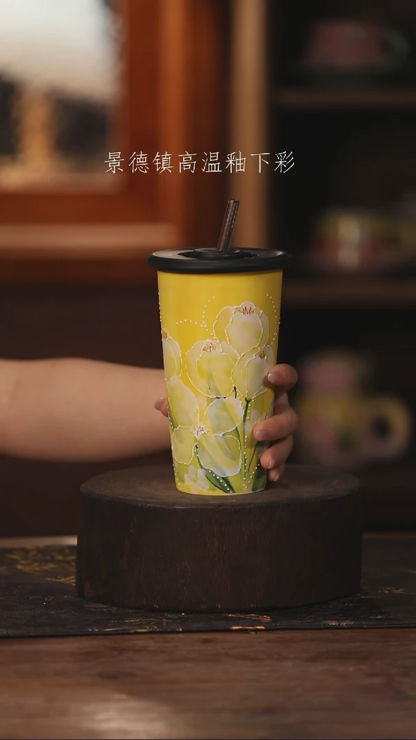 陶瓷景德镇高温釉下手绘陶瓷456