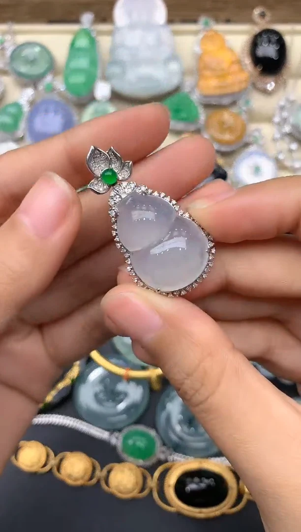 【闪购商品】翡翠颈饰18K金镶嵌258-中国好珍宝