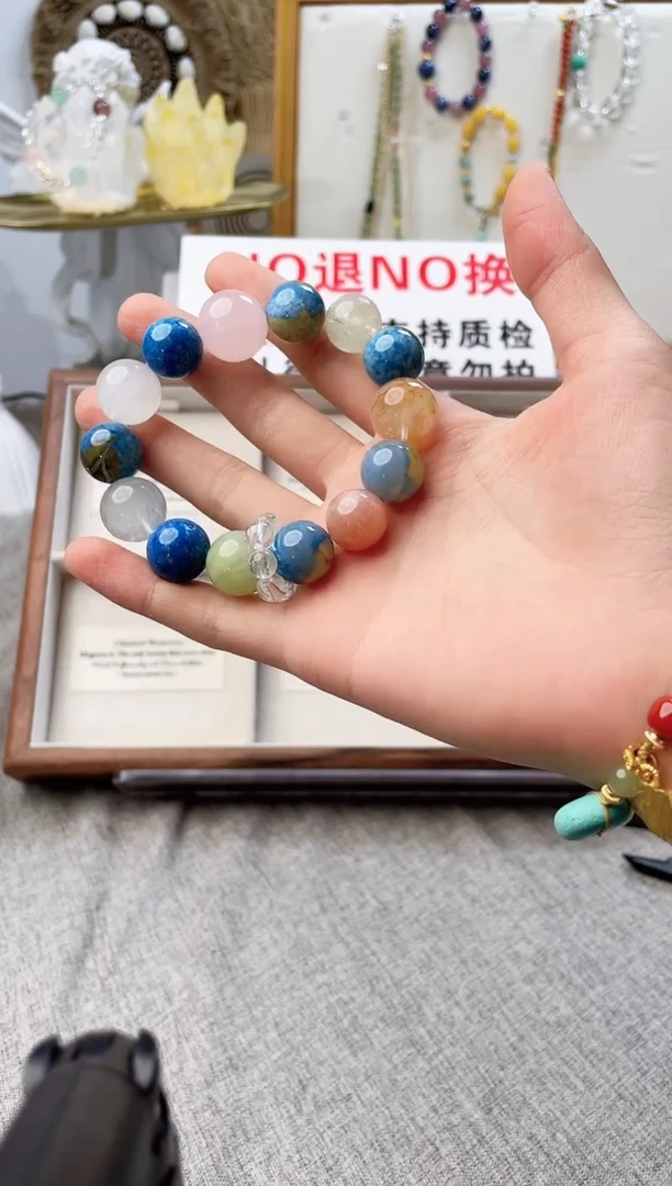 水晶手链未镶嵌撒****）地球多宝